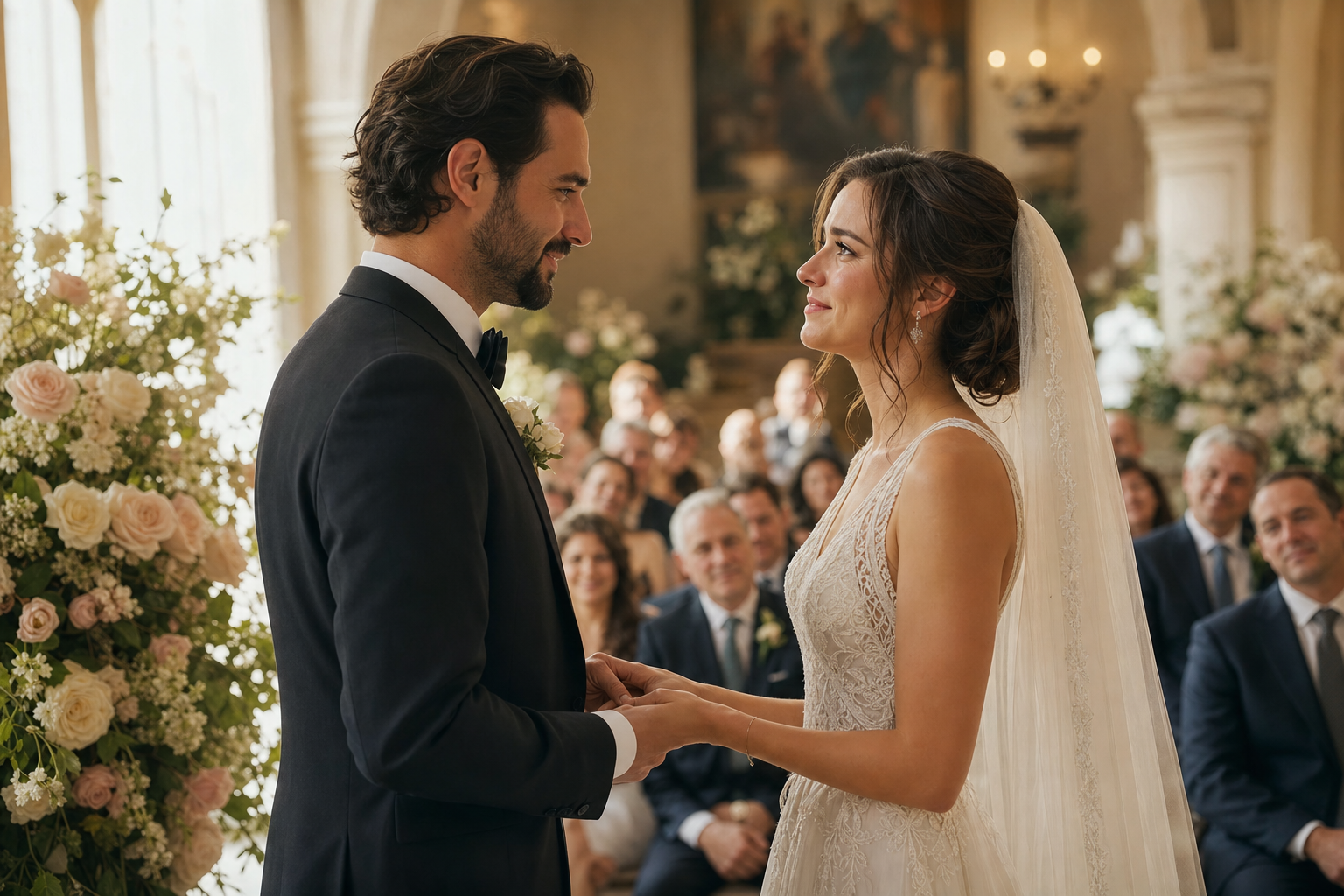 Momento della cerimonia di matrimonio